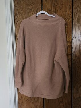 Women's Mock Neck Sweater - Dusty Rose